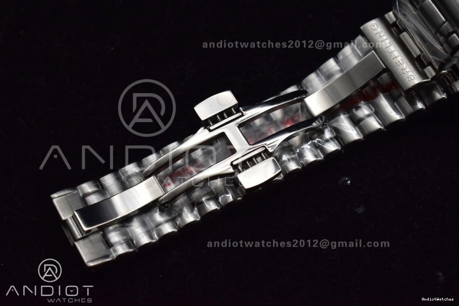 A SS 529 Chronomat Factory Dial Best Automatic SoftTouch GMT Bracelet 40mm 1:1 Edition BLS on Breitling Grey 0715
